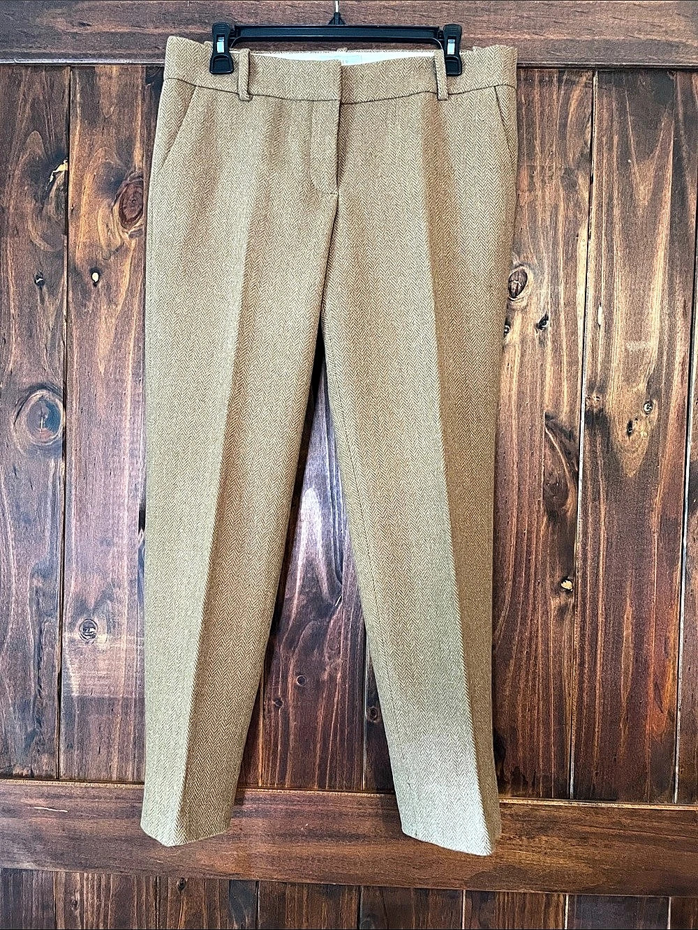 J.Crew Cafe Capri Wool Blend Trousers in Brown